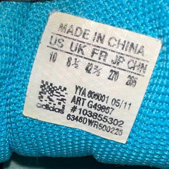 Adidas G49867 Women's Size 10 LA Trainer Black Blue Athletic 05/2011 - Picture 7 of 7